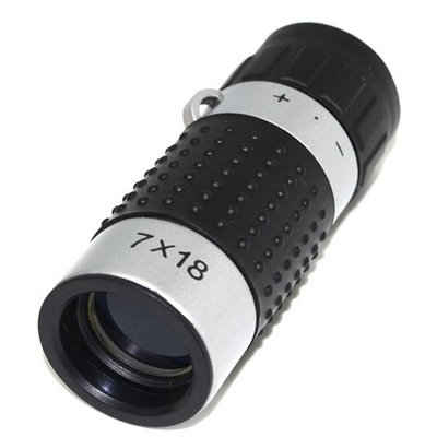 7x18 het Werkingsgebiedmonocular van de golfafstand 163m/489ft Zwart Zilver