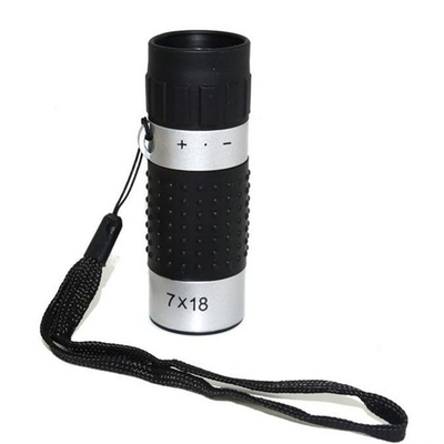 7x18 het Werkingsgebiedmonocular van de golfafstand 163m/489ft Zwart Zilver