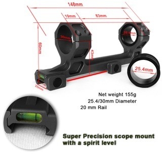 De aluminiumhoudende Opticatelescoop Ring Mount 35mm Werkingsgebied zet Ringen op